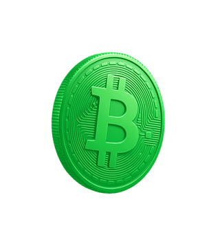 Drijvende kaart met een visuele weergave van crypto-marktdata